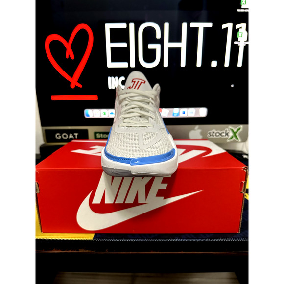 MEN'S SIZE 10 Nike Air Jordan Tatum 1 ST LOUIS WHITE UNC DX5573-100 - Picture 4 of 7